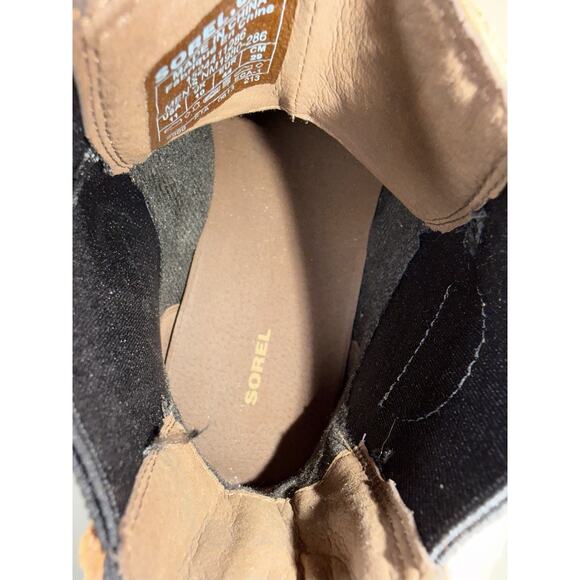 NWOT Sorel Men’s Size 11 Greely Tan Suede Waterproof Chelsea Boots Shoes main image 10
